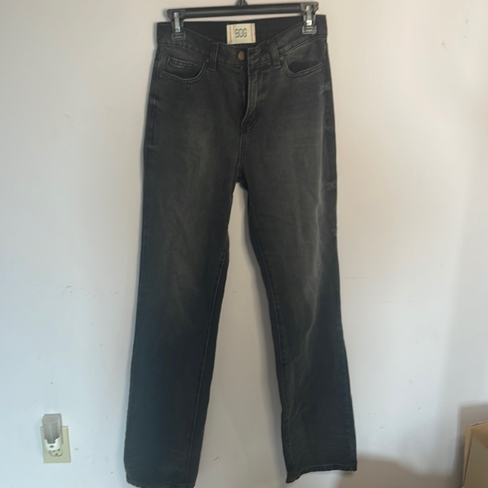 BDG black high rise slim bootcut jeans
